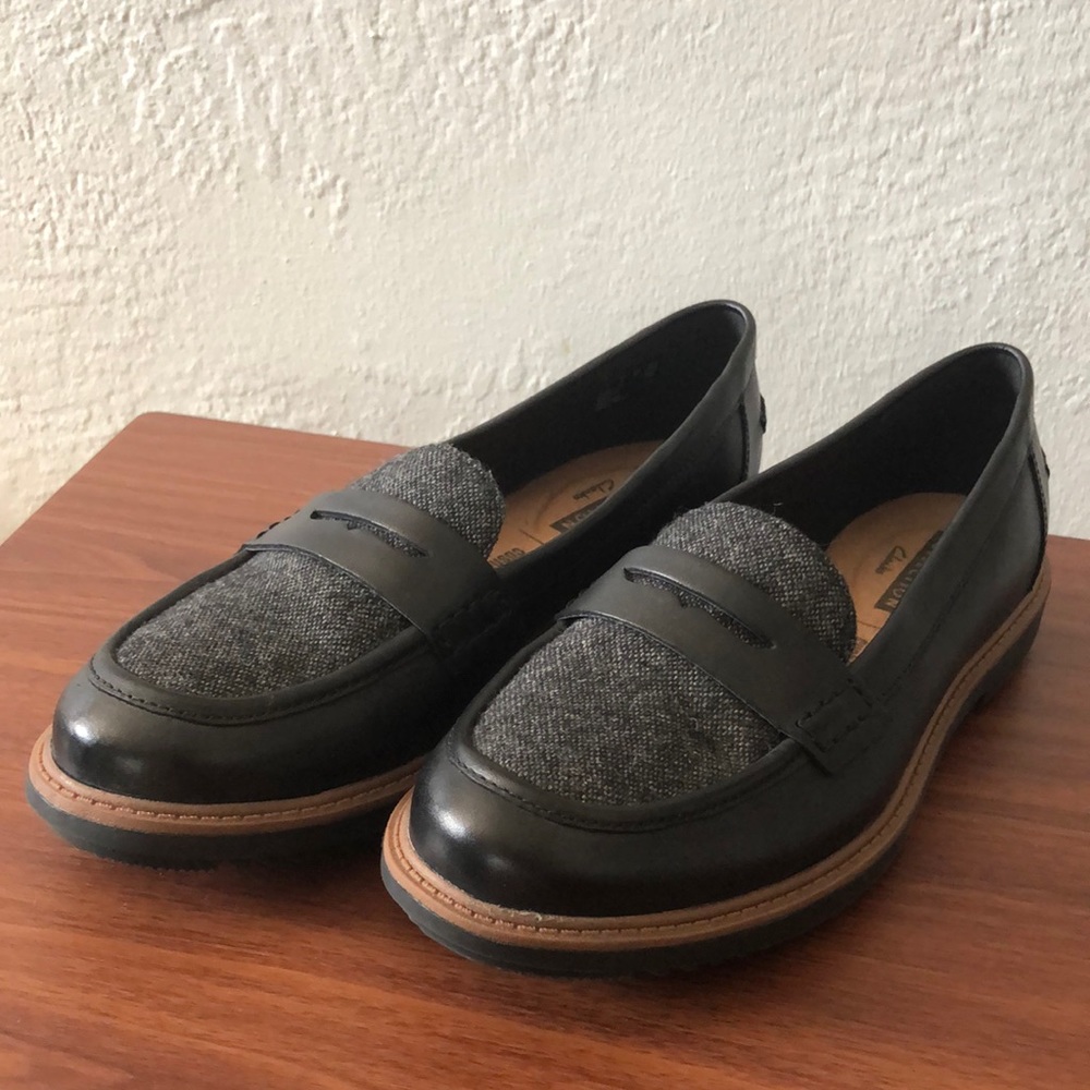 Clarks comfy loafers